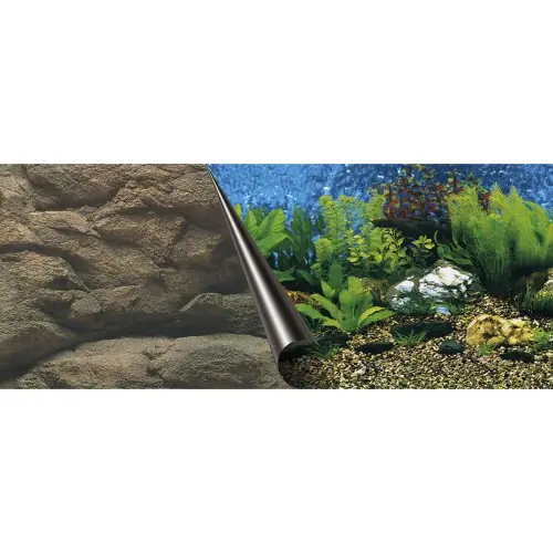 AQUA DELLA T艁O DWUSTRONNE DO AKWARIUM FOTOTAPETA 120x50cm SEA/ROCK Ostatnie sztuki