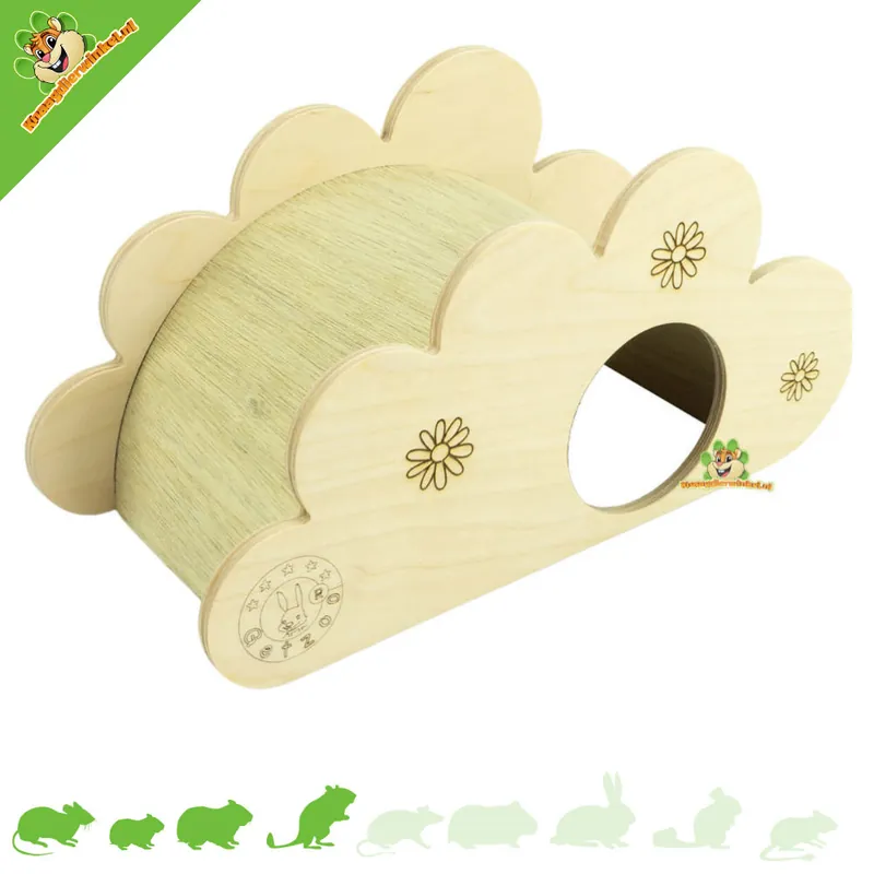 Bezpieczna płatność Drewniany domek z krzewów 27 cm