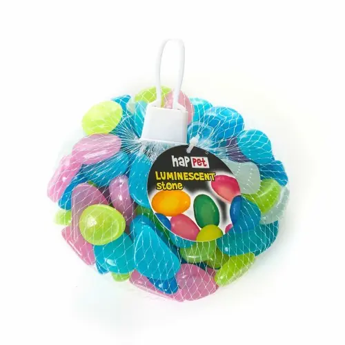 Happet Kamienie fluorescencyjne do zabawy, do akwarium dzieci臋cego 300g Popularny