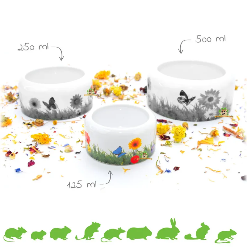 Oferta Ceramiczna miska do karmienia Meadow dla gryzoni i królików