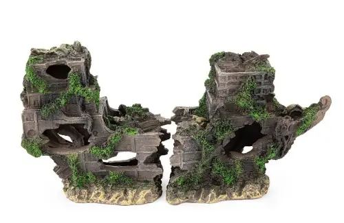 Najlepsza cena HAPPET OZDOBA DO AKWARIUM R197 Wrak statku 2 cz臋艣ciowy 38.5cm