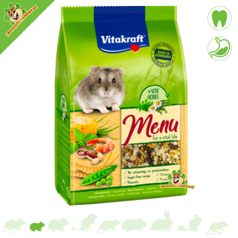 Menu Vital karma dla chomików miniaturowych 400 gramów Szybka dostawa