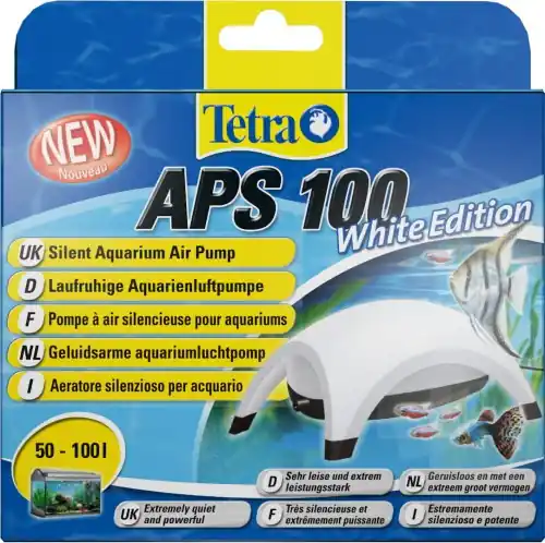 TETRA APS 100 BIA艁Y NAPOWIETRZACZ DO AKWARIUM 2,5W 50-100L Wyprzedaż