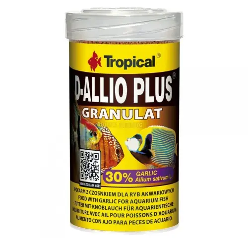 Tropical D-Allio Plus Granulat 100ml POKARM DLA RYB AKWARIOWYCH Z CZOSNKIEM Oferta limitowana