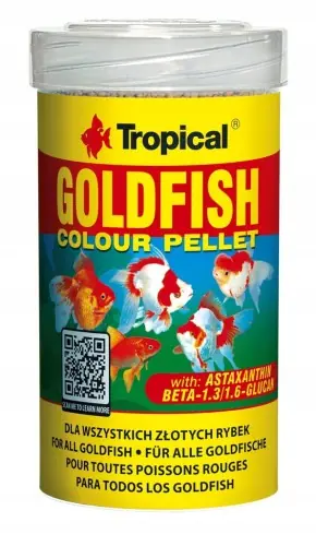 TROPICAL GOLDFISH COLOUR PELLET 100ml DLA RYB Nowość