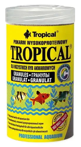 Tani TROPICAL GRANULAT 100ml 50g POKARM WYSOKOBIA艁KOWY