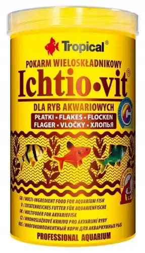 Wyprzedaż TROPICAL ICHTIO-VIT 1000ml POKARM WIELOSK艁ADNIKOWY