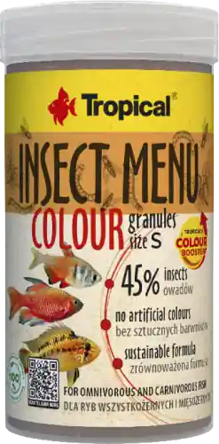 Cena promocyjna Tropical Insect Menu Colour Granules S 100 ml / 54g 45% Owad贸w /Pokarm Wybarwiaj膮cy