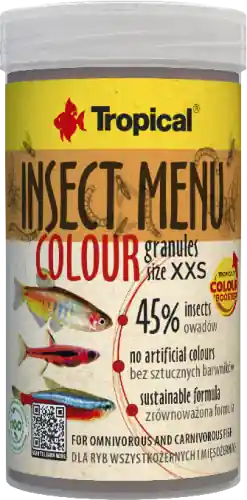 Tropical Insect Menu Colour Granules XXS 100 ml / 64 g 45% Owad贸w /Pokarm Wybarwiaj膮cy Łatwy zwrot