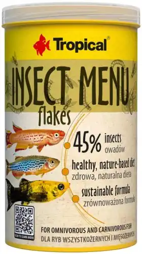 TROPICAL INSECT MENU FLAKES 1L POKARM 45% OWAD脫W Nowość