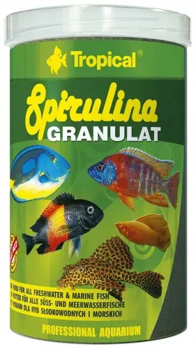 TROPICAL SPIRULINA GRANULAT 1000ml POKARM DLA RYB Nie przegap