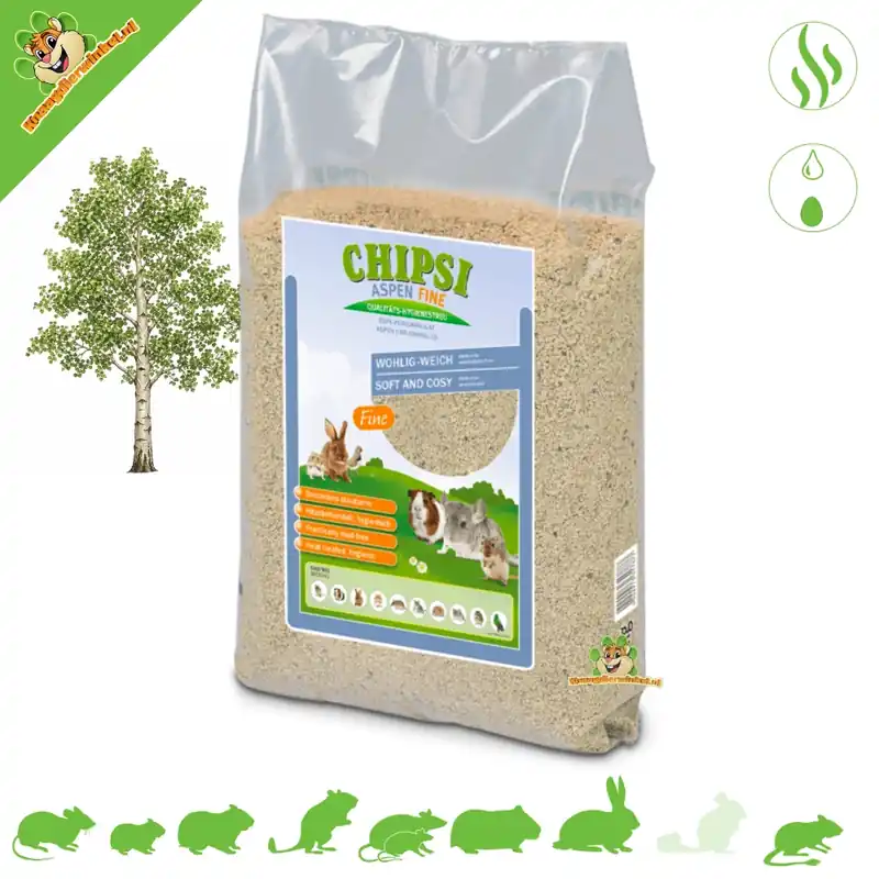 Włókno drzewne Aspen Fine Wood Fiber 2 kg dla małych gryzoni Sprawdź teraz