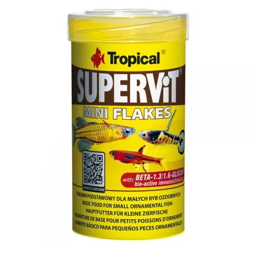 Rabat TROPICAL SUPERVIT MINI FLAKES 100ml POKARM DLA RYB