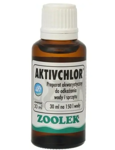 Kup online ZOOLEK AKTIVCHLOR 30ml Preparat do dezynfekcji akwarium i sprz臋tu