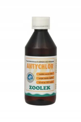 Cena promocyjna ZOOLEK ANTYCHLOR 250ml UZDATNIACZ WODY KRANOWEJ