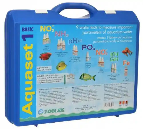 Ostatnia szansa ZOOLEK AQUASET 1 TEST NO3 NH3 pH PO4 NO2 GH-KH Fe