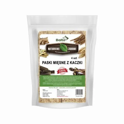 Zamów dziś Balto Paski mi臋sne z kaczki 4szt