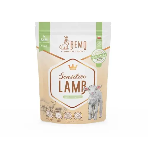 Wyprzedaż BEMO Sensitive Lamb dla ps贸w ma艂ych i 艣rednich 3kg