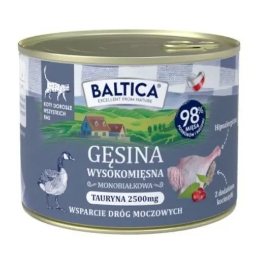 BALTICA SMAKI REGION脫W g臋sina - monobia艂kowa karma dla kota 185g Oferta czasowa