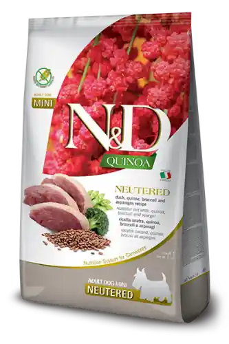 FARMINA N&D QUINOA NEUTERED Adult Mini Duck , Quinoa, Broccoli 800g Dostępne od ręki