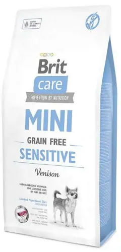 BRIT CARE MINI Adult Sensitive Dziczyzna 2kg Ograniczona ilość