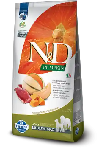 Rabat FARMINA N&D PUMPKIN Adult Medium & Maxi Duck and Cantaloupe Melon 12kg