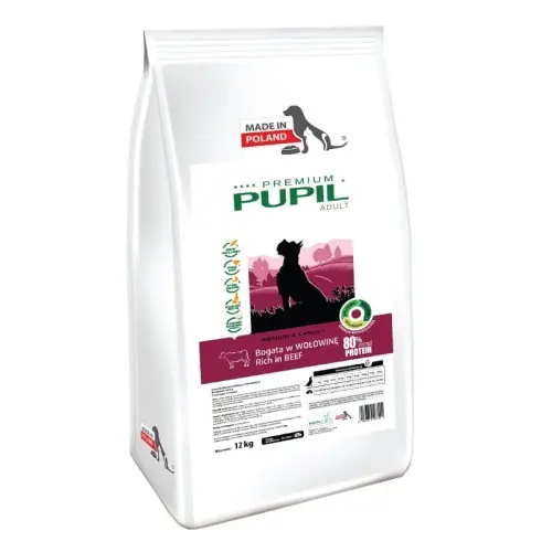 Bezpieczna płatność PUPIL Premium Adult Medium & Large Wo艂owina 12 kg