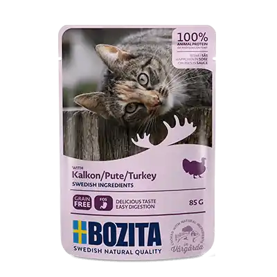 Sprawdź teraz BOZITA Kawa艂ki w sosie z indykiem 85g