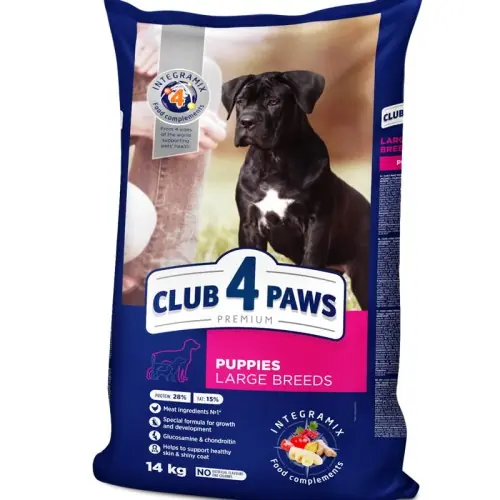 CLUB 4 PAWS Puppy Large Kurczak 14kg Bezpieczna płatność