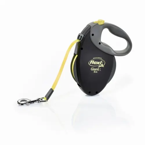 FLEXI Smycz automatyczna Giant Ta艣ma L 50kg czarna 8m Do wyczerpania zapasów