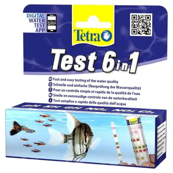 Rabat TETRA Test 6in1 25 szt. szybka kontrola jakości wody w akwarium (T175488)