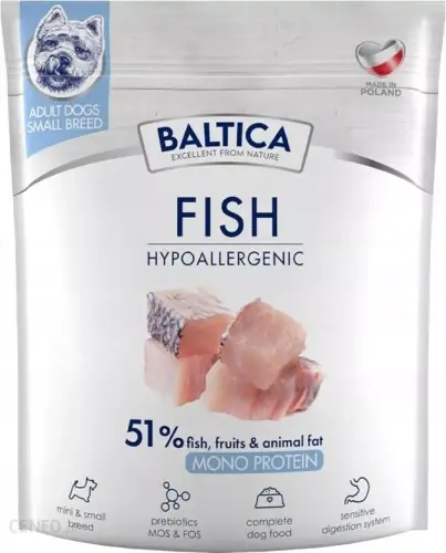 Łatwy zwrot BALTICA Light Adult Medium M Ryba z ry偶em 1kg