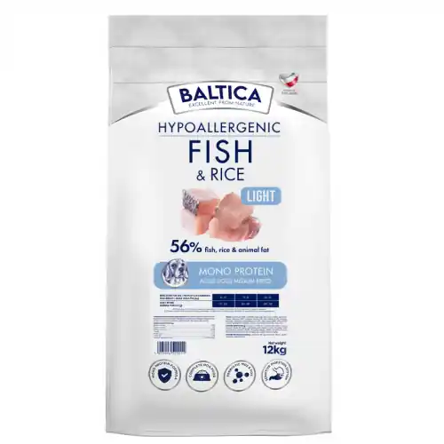 Kup teraz BALTICA Light Adult Medium M Ryba z ry偶em 12kg