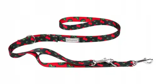 AMIPLAY Smycz regulowana 7w1 CHERRY Rabat