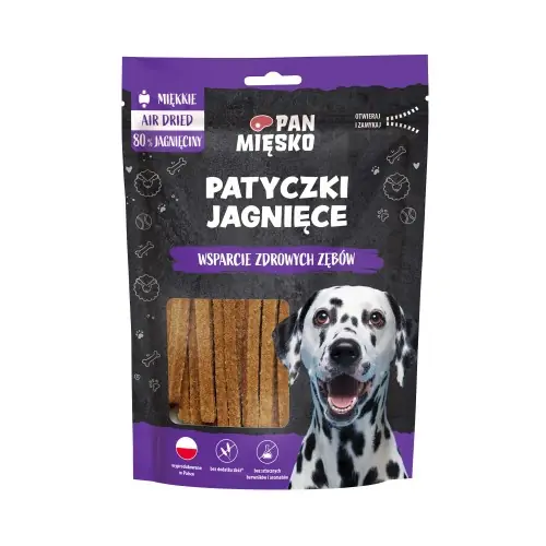 Super okazja Pan Mi臋sko Patyczki jagni臋ce (doros艂y) 80g