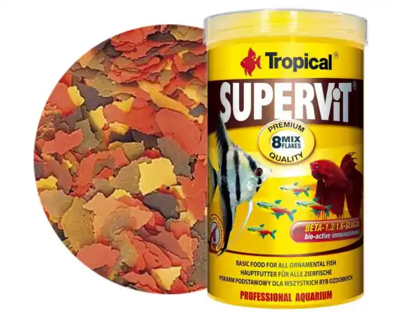 Tropical Supervit 500ml 100g Pokarm płatkowany Premium dla ryb Szybka wysyłka