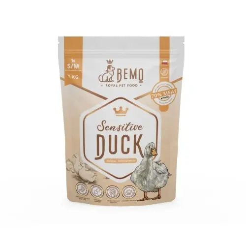 Obniżka ceny BEMO Sensitive Duck dla ps贸w ma艂ych i 艣rednich 1kg