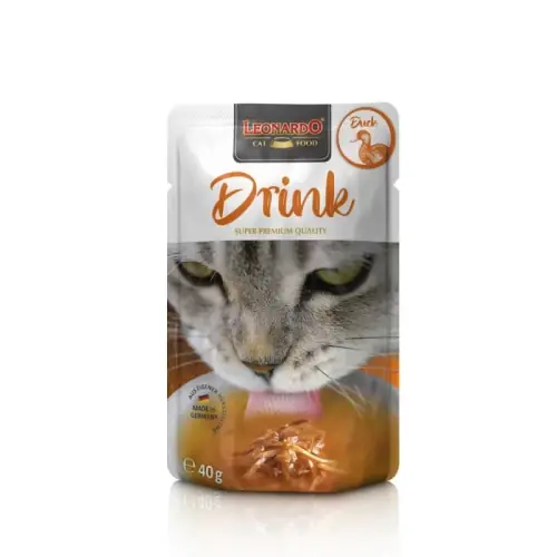 LEONARDO Drink dla kot贸w kaczka 40g Ekspresowa dostawa