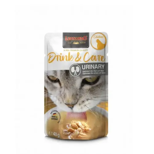 Cena promocyjna LEONARDO Drink dla kot贸w Urinary Kurczak 40g