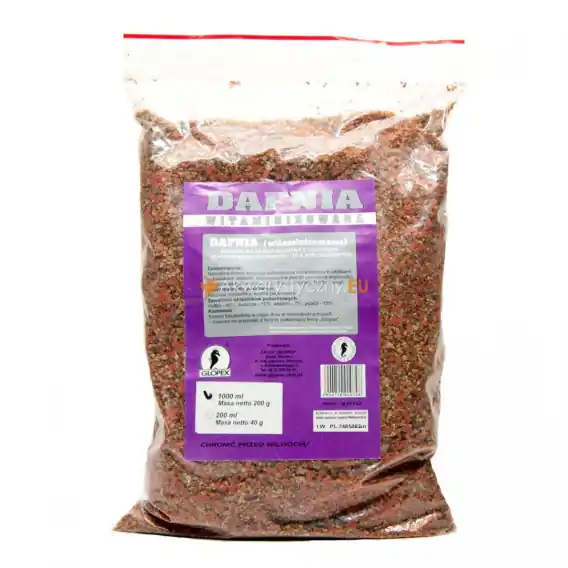 GLOPEX DAFNIA WITAMINIZOWANA 200g rozwielitka Oferta limitowana