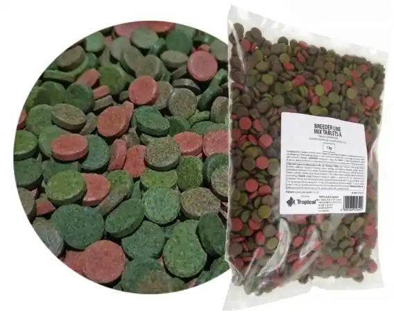 Cena promocyjna Tropical Mix Tablet 1 kg – tabletki dla ryb wszystkożernych, mix A