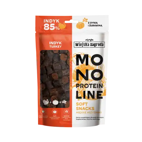 Dodaj do koszyka Wiejska Zagroda Monoproteinowy soft snacks Indyk 115g