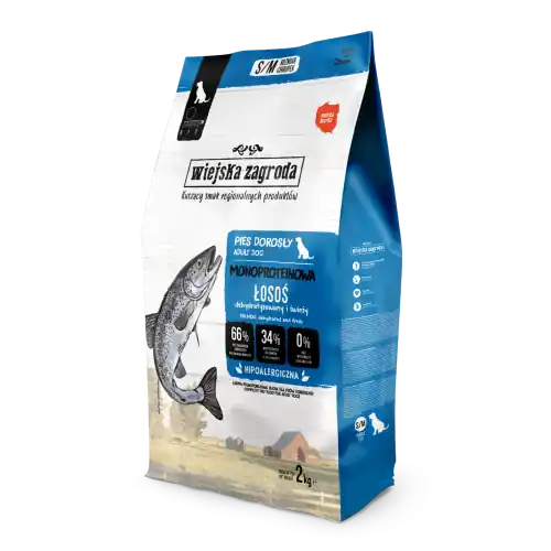 Cena promocyjna Wiejska Zagroda Monoproteinowa 艁oso艣 S/M 2 kg