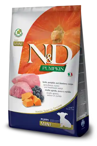 FARMINA N&D PUMPKIN Puppy Mini Lamb, Pumpkin and Bluberry 800g Rabat