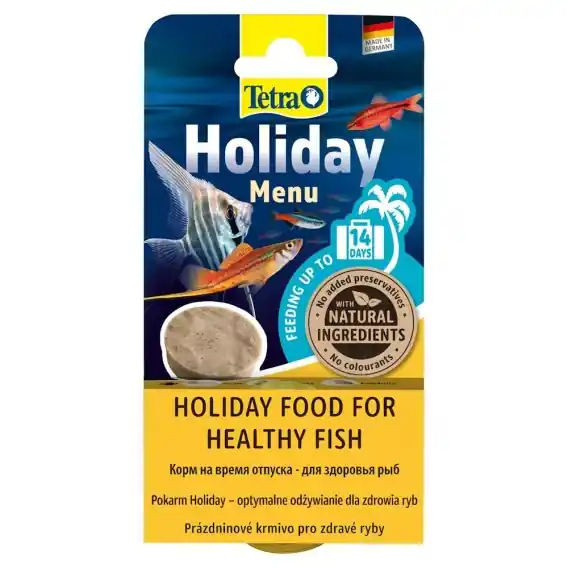 Zniżka TETRA Holiday Menu Pokarm wakacyjny dla ryb ozdobnych do 14 dni 30 g (T338562)