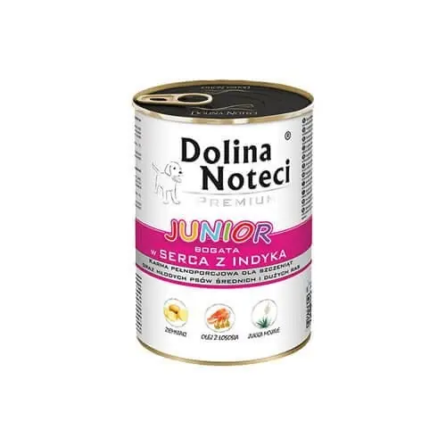 Hit cenowy DOLINA NOTECI JUNIOR bogata w serca z indyka 400g