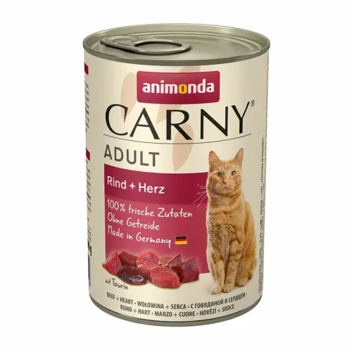 ANIMONDA CARNY Wo艂owina z sercami dla kota 400g Bestseller
