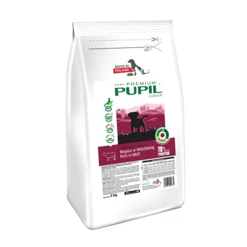 Taniej PUPIL Premium Junior Medium & Large Wo艂owina 3 kg