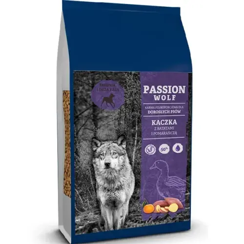 Passion Wolf Adult Medium & Large Kaczka 12kg Oferta limitowana