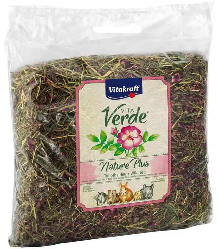 Darmowy zwrot Vitakraft Sianko VitaVerde z dziką różą dla gryzonia op. 500g
